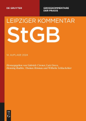 Abbildung: Leipziger Kommentar Strafgesetzbuch (StGB)