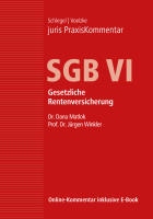 Abbildung: juris PraxisKommentar SGB VI - Gesetzliche Rentenversicherung