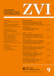 Abbildung: Zeitschrift für Verbraucher-, Privat- und Nachlassinsolvenzrecht (ZVI)